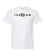 Freedom White Tee – Patriotic American Flag T-Shirt - T-Shirt