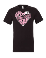 Happy Valentine's Day Pink & White Heart -