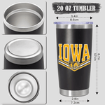 Iowa States Yellow Zebra 20oz Tumbler -