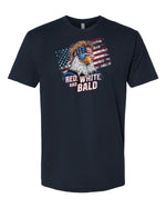 Patriotic Red, White, and Bald Eagle Graphic Tee | Limited Edition Mullet Design -