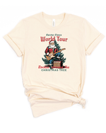 Santa Claus World Tour Natural Tee -