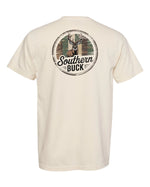 Southern Buck Hunting Tee – Ivory Deer Hunting Graphic Shirt - T-Shirt