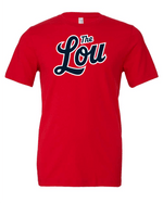 The Lou Baseball Script Tee - Unique Saint Louis Apparel by Tee Nation -