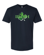 Trendy Irish Clover Tee – Midnight Navy St. Patrick’s Day Shirt -