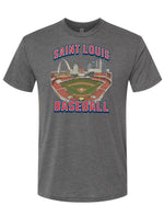 Vintage Saint Louis Baseball Stadium T-Shirt | Retro STL Apparel -