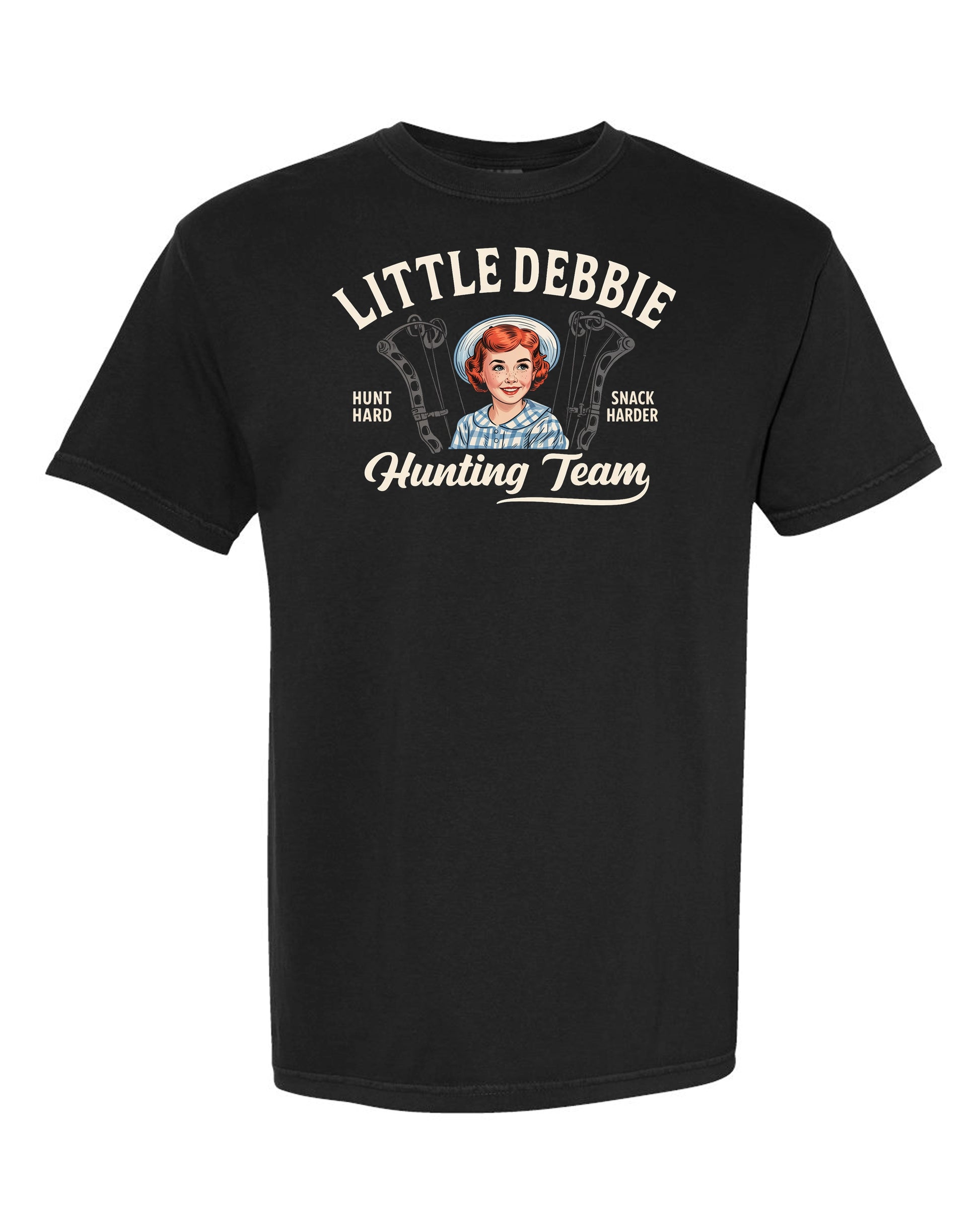 Vintage Little Debbie Hunting Team Tee by Tee Nation – exclusive retro hunting graphic shirt, unique design not sold anywhere else