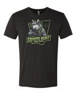 Coyote Hunt Vintage Black Tee – Tri - Blend T-Shirt - T-Shirt