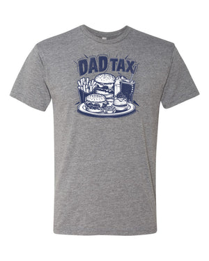 Dad Tax Premium Heather T - Shirt | Funny Fast Food & Dessert Tee - 
