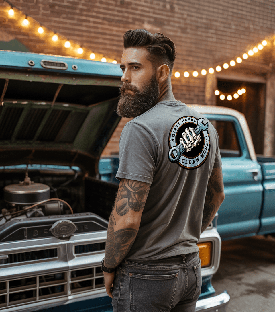 Dirty Hands Clean Money Tee - Apparel by Tee Nation - T-Shirt