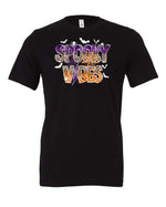 Halloween Spooky Vibes Black Bella Tee - 