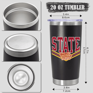 Iowa State Zebra 20oz Tumbler - 