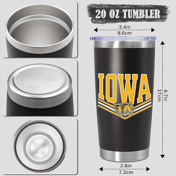 Iowa States Yellow Zebra 20oz Tumbler - 