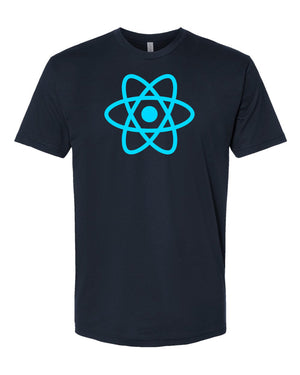 Midnight Navy React.js T-Shirt - Ideal Wear for Front End & JavaScript Developers -