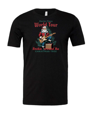 Santa Claus World Tour Heather Black Tee - 