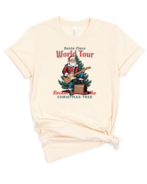 Santa Claus World Tour Natural Tee - 